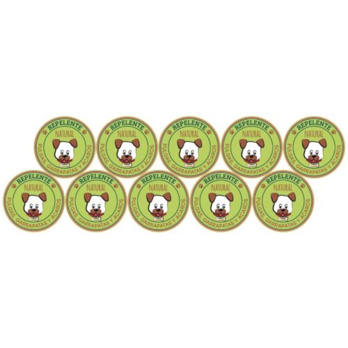 Pegatinas repelente de pulgas para mascotas 1 blister