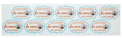 Etiquetas para cera perfumada