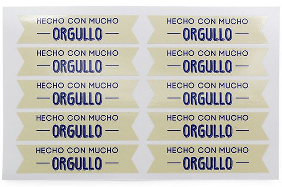 Pegatinas para packaging con mucho orgullo