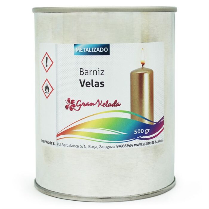 Barníz para Velas, Verde Metalizado.