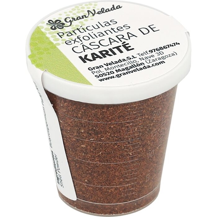 Particulas exfoliantes cascara de karite