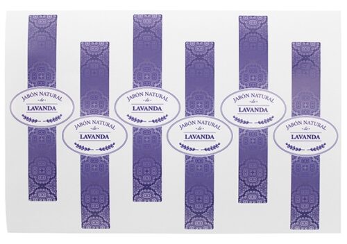 Pegatinas para jabon de lavanda