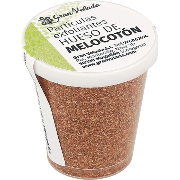 Particulas exfoliantes hueso de melocoton