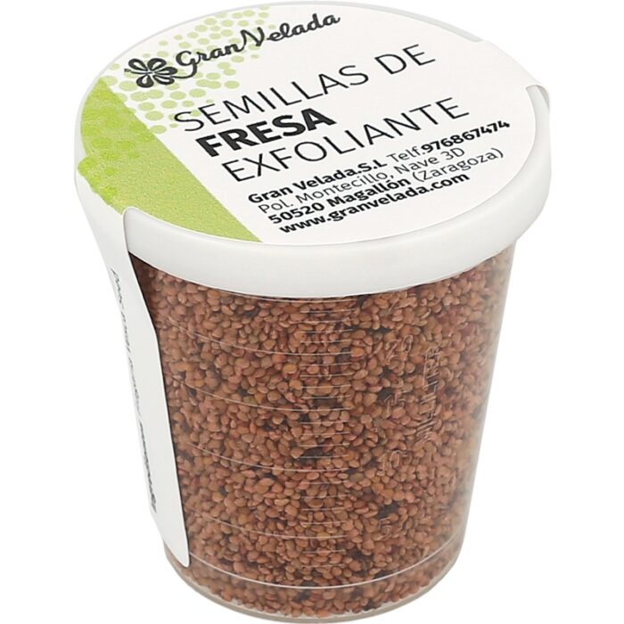 Semillas de fresa exfoliantes