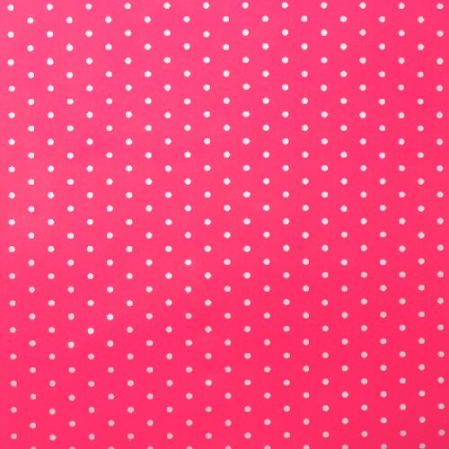 Papel para envolver regalos fucsia con topos