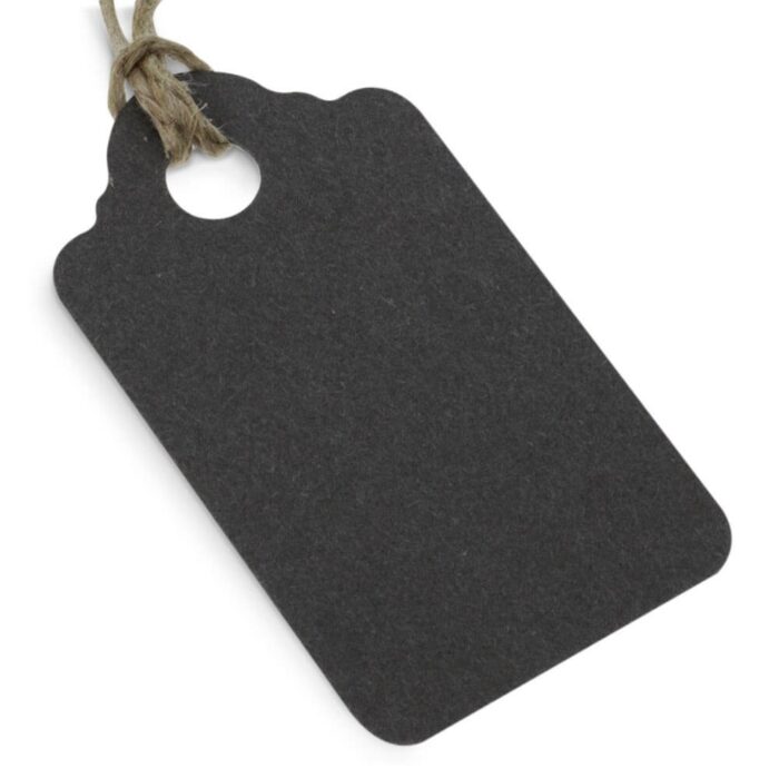 Etiqueta rectangular gris