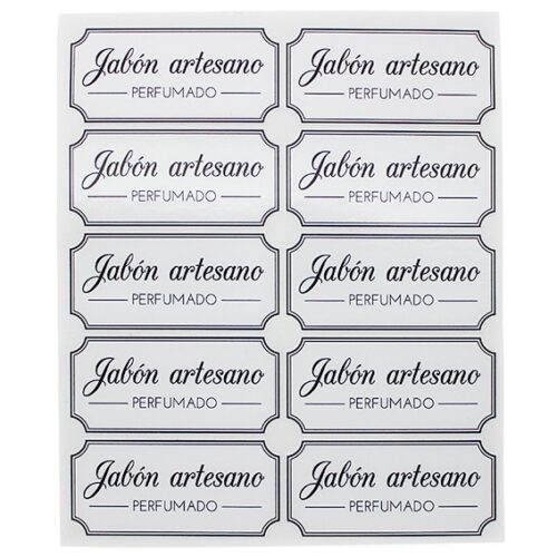 Pegatinas jabón artesano perfumado