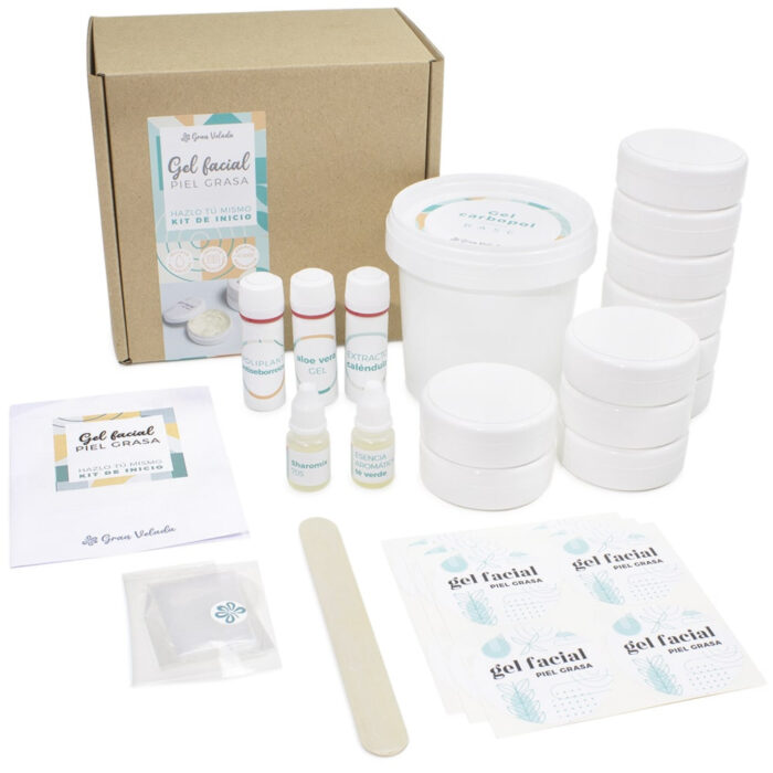 Kit todo incluido gel facial piel grasa