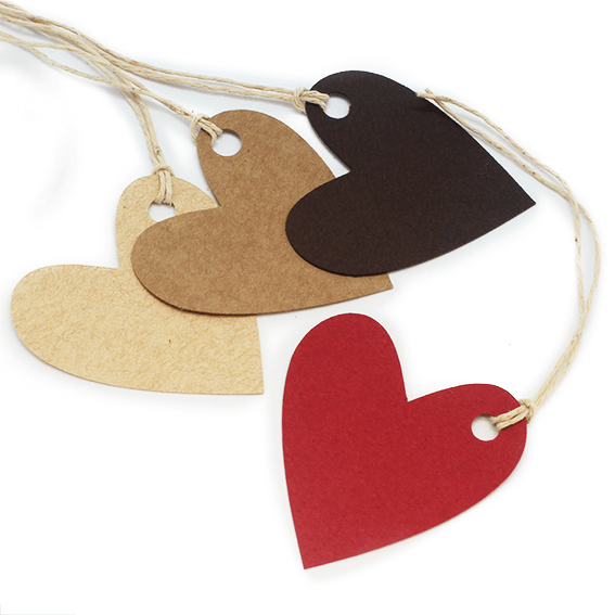 Etiquetas de corazones