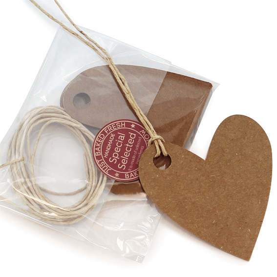 Comprar etiquetas para regalo de corazones