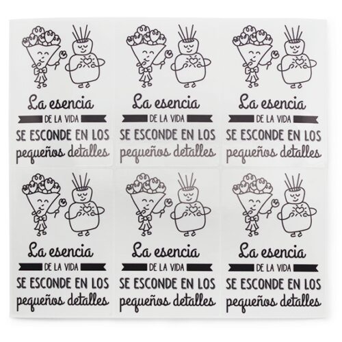 Pegatinas para ambientadores mikado “la esencia de la vida”