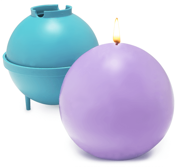 Molde de plástico para velas redondas