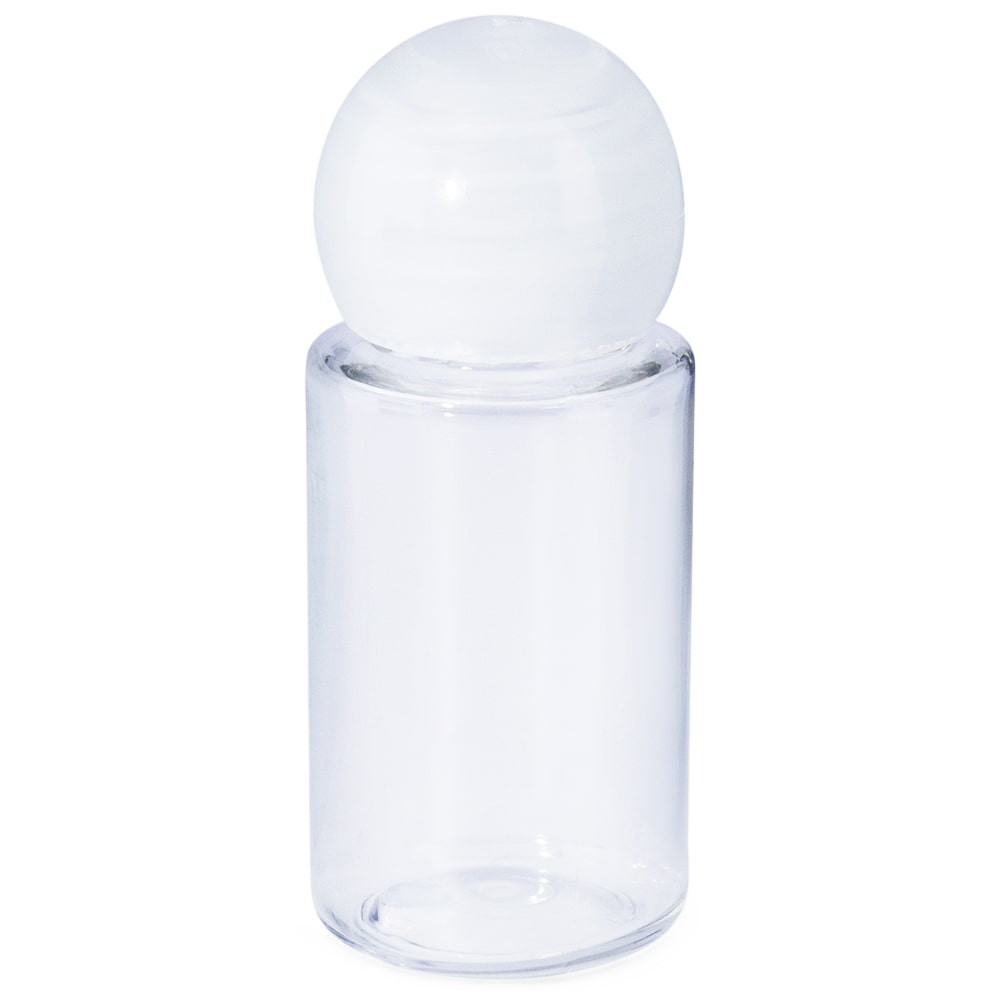 Botella PET 20 ml tapon bola transparente