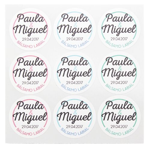 Pegatinas personalizables para eventos