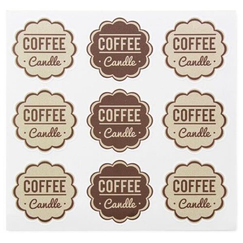 Pegatinas coffee candle