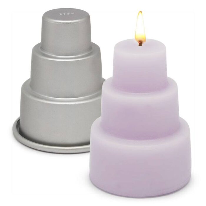 Molde de metal para velas tarta de novios