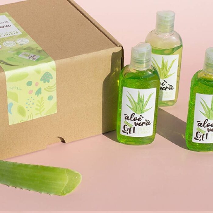 Kit como hacer gel hidratante de aloe vera. Materiales e instrucciones