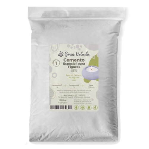 Cemento gris especial para figuras