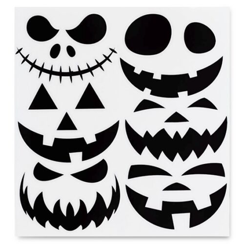 Pegatinas para calabazas halloween