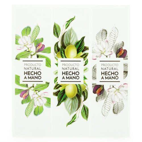Pegatinas frutos y flores