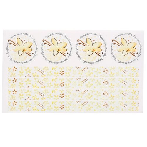 Pegatinas decorativas aroma a vainilla
