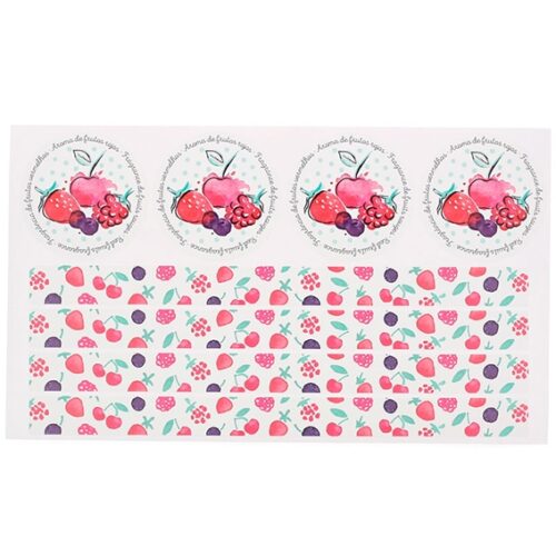 Pegatinas decorativas aroma frutos rojos