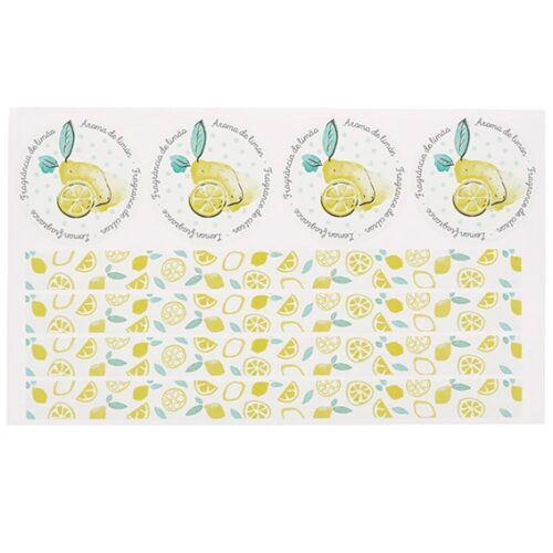 Pegatinas decorativas aroma de limon