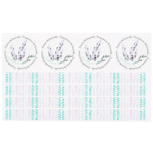 Pegatinas decorativas aroma a lavanda