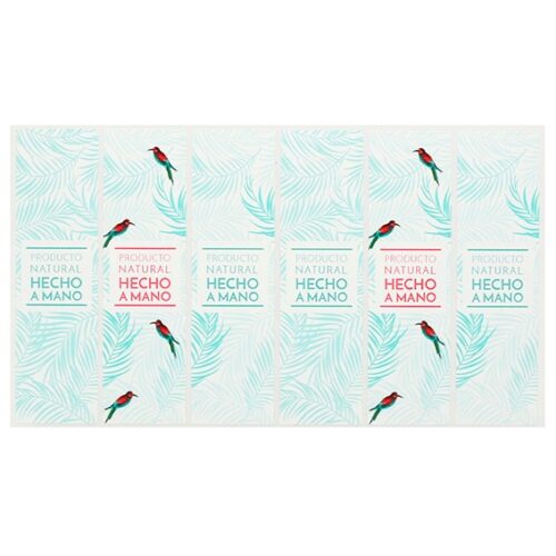 Pegatinas con estampados vegetales