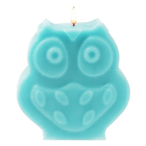 Molde buho para velas