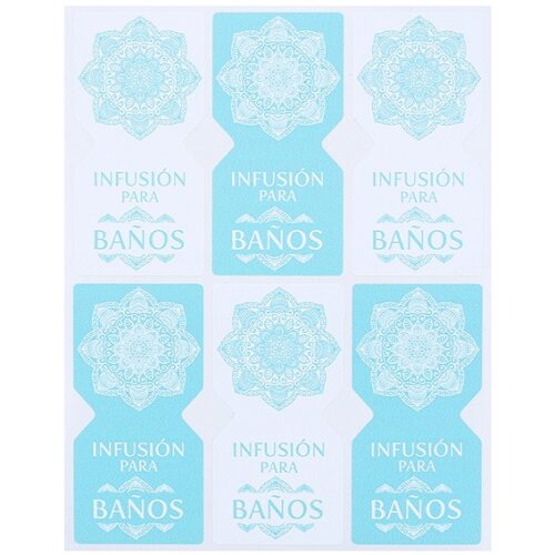 Pegatinas para infusiones de baño relajantes