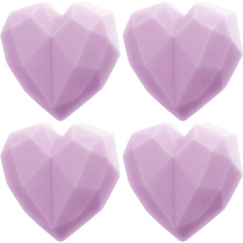 Molde 4 corazones de diamante