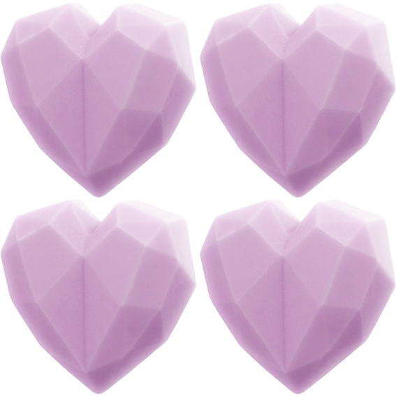 Molde 4 corazones de diamante