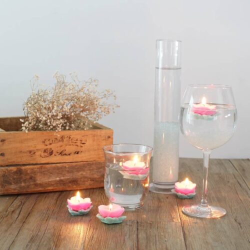 Kit como hacer velas flotantes. Materiales e instrucciones