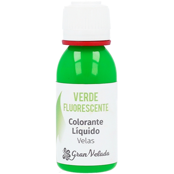 Colorante liquido velas verde fluorescente