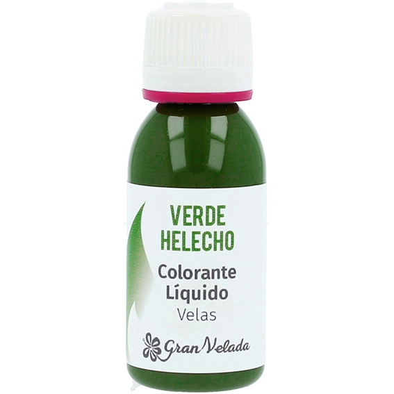 Colorante liquido velas verde helecho