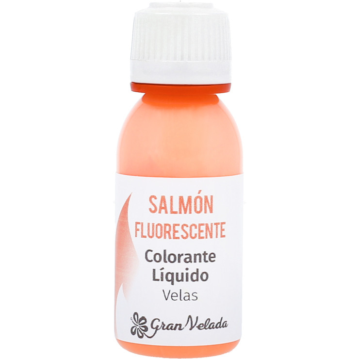 Colorante liquido velas salmon fluorescente