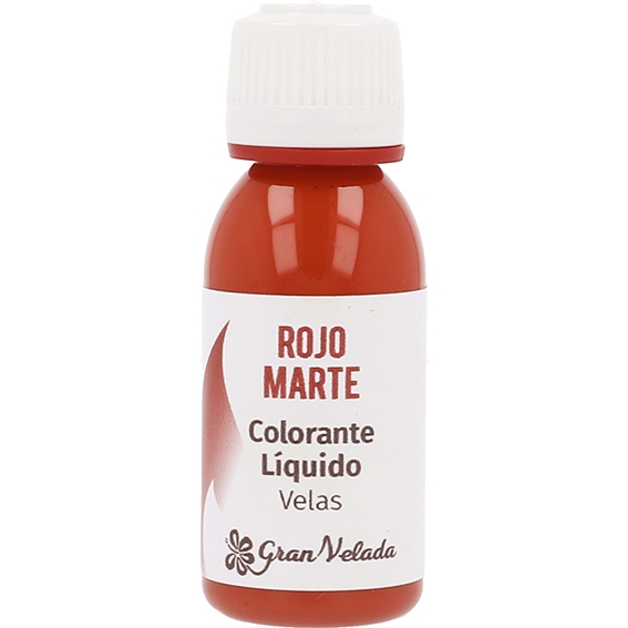 Colorante velas liquido rojo marte