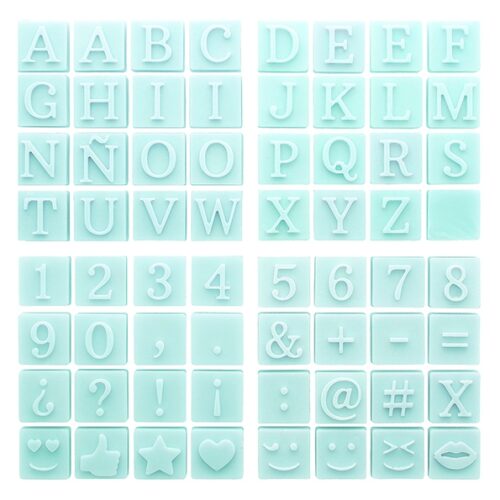 Molde de letras y numeros