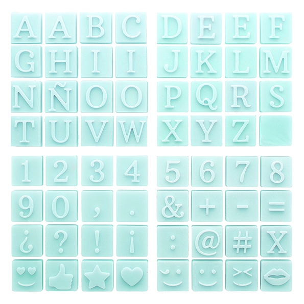 Molde de letras y numeros