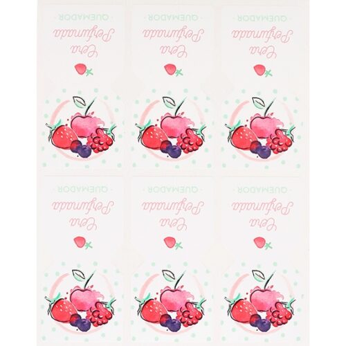Pegatinas saquito perfumado frutos rojos