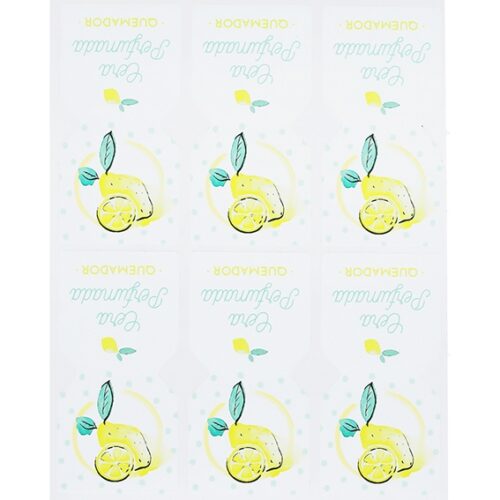 Pegatinas saquito perfumado limon