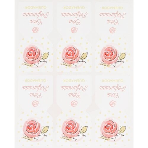 Pegatinas saquito perfumado rosas