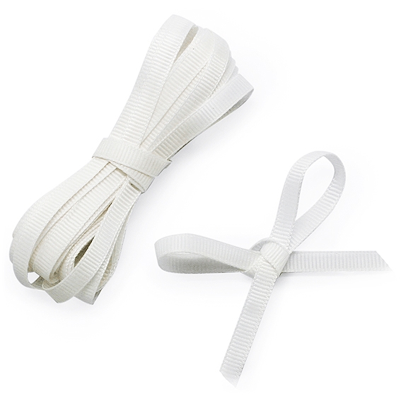 Cinta grosgrain blanca