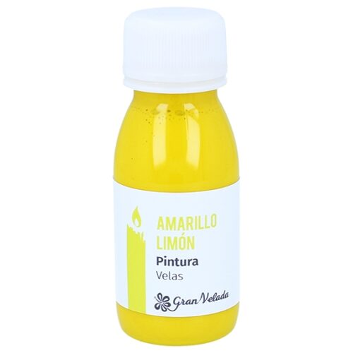 Pintura amarillo limon para velas