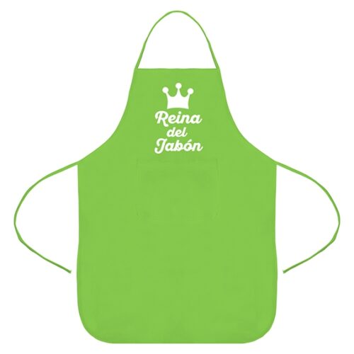 Delantal verde reina del jabon