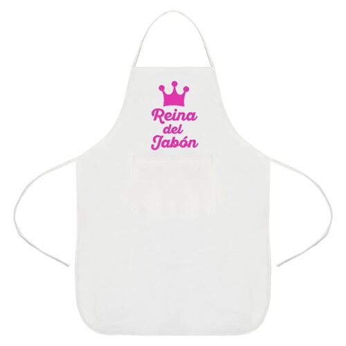 Delantal blanco reina del jabon