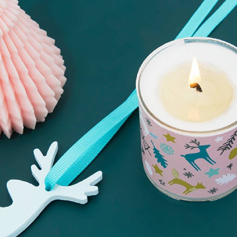 Kit como hacer velas bosque de navidad. Materiales e instrucciones