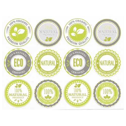 Mix pegatinas producto natural