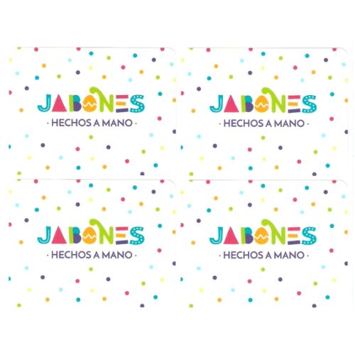 Pegatinas jabones hechos a mano